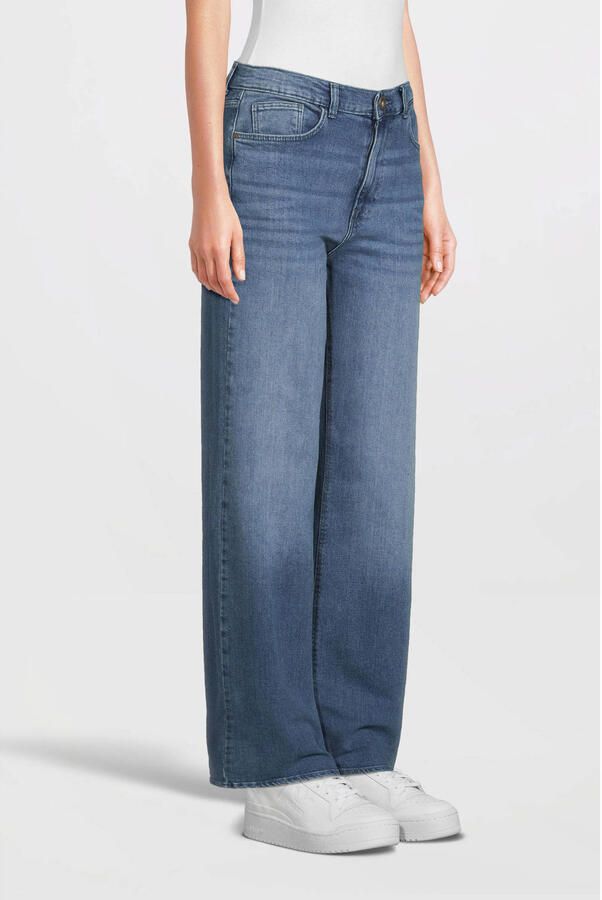 Cars wide leg jeans medium blue denim