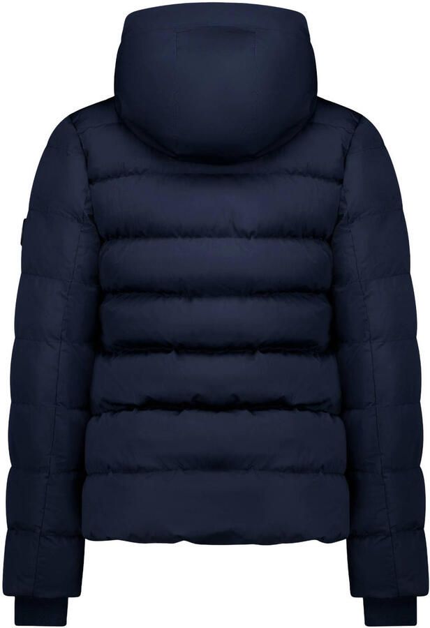 Cars winterjas marineblauw Meisjes Polyester Capuchon Effen