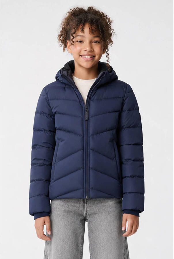 Cars winterjas marineblauw Meisjes Polyester Capuchon Effen - Foto 2