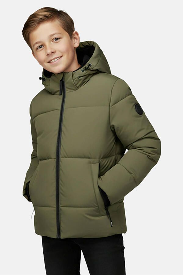 Cars winterjas olijfgroen Jongens Nylon Capuchon Effen