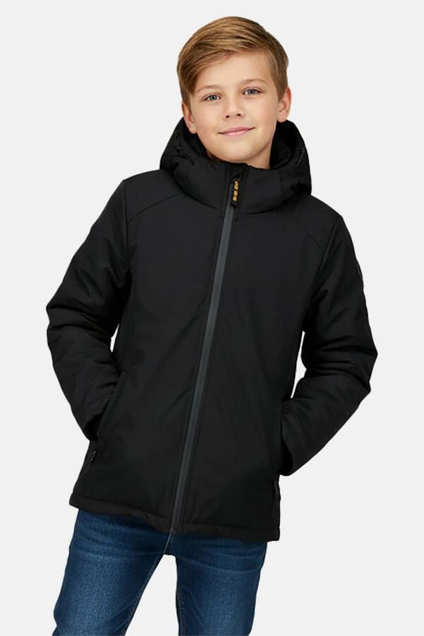 Cars winterjas zwart Jongens Polyester Capuchon Effen