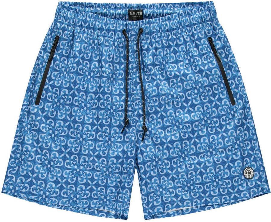 Cars zwemshort met all over print blauw
