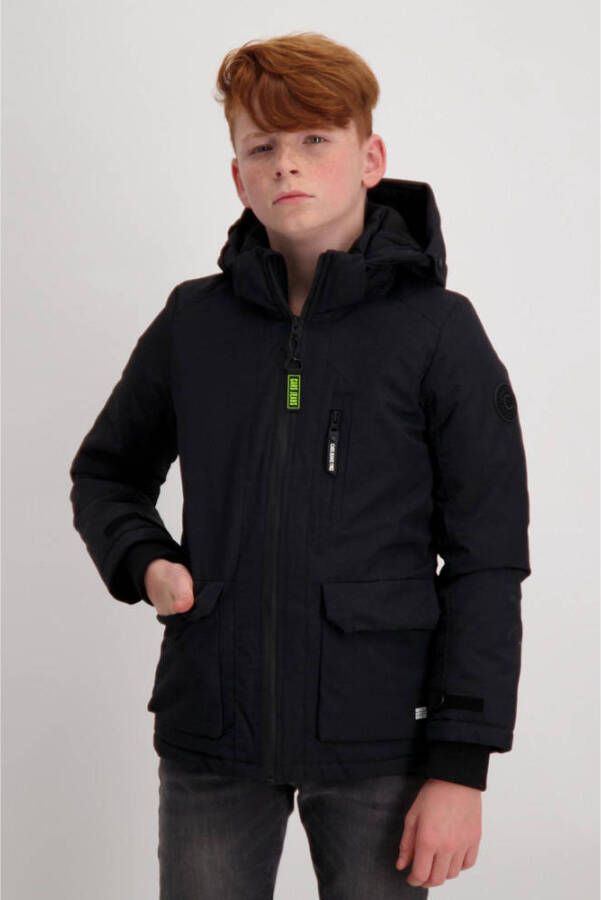 Cars gewatteerde winterjas Harrow zwart