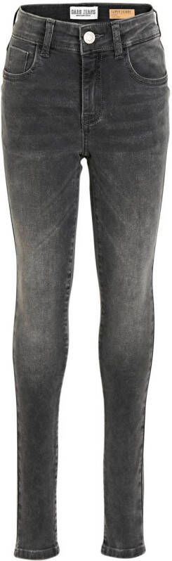 Cars high waist skinny jeans Ophelia mid grey Grijs Meisjes Stretchdenim 116