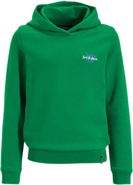Cars hoodie BORYA met backprint groen Sweater Backprint 116