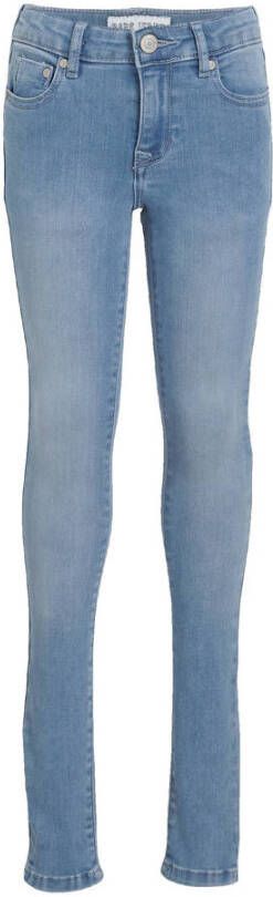 Cars skinny jeans Eliza bleached used Blauw Meisjes Stretchdenim Effen 140