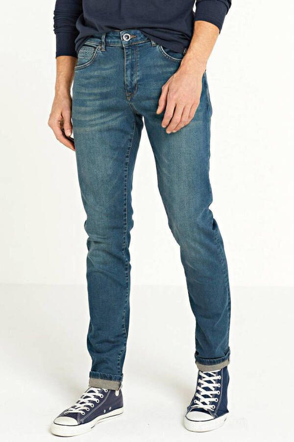 CARS JEANS Slim fit jeans in used-look model 'BATES'