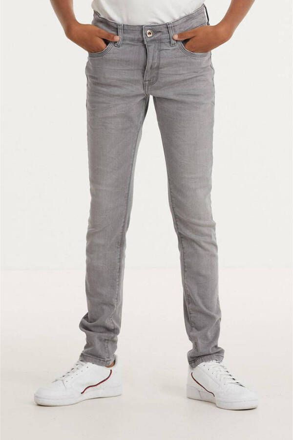Cars slim fit jeans PATCON grey used Grijs Jongens Stretchdenim Effen 128