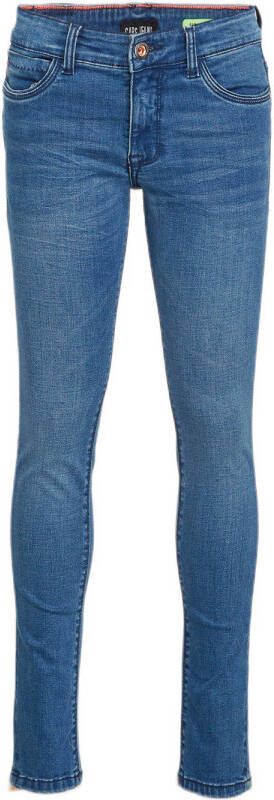 Cars slim fit jeans Patcon stone used Blauw Jongens Stretchdenim 146