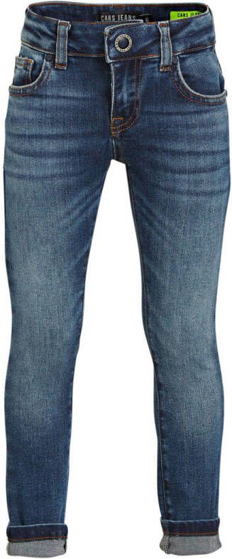 Cars slim fit jeans Rooklyn dark used Blauw Jongens Stretchdenim Effen 164 - Foto 4