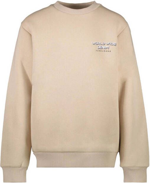 Cars sweater GRYNNO met backprint beige Backprint 116