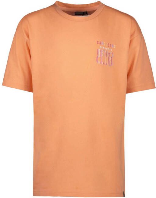 Cars T-shirt BEYSA met printopdruk oranje Meisjes Katoen Ronde hals Printopdruk 140