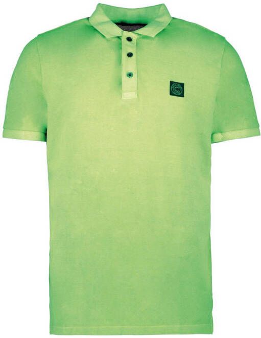 Cars T-shirt ERICK neon groen Polo Jongens Katoen Polokraag Effen 176