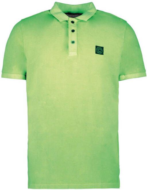 Cars T-shirt ERICK neon groen Polo Jongens Katoen Polokraag Effen 116