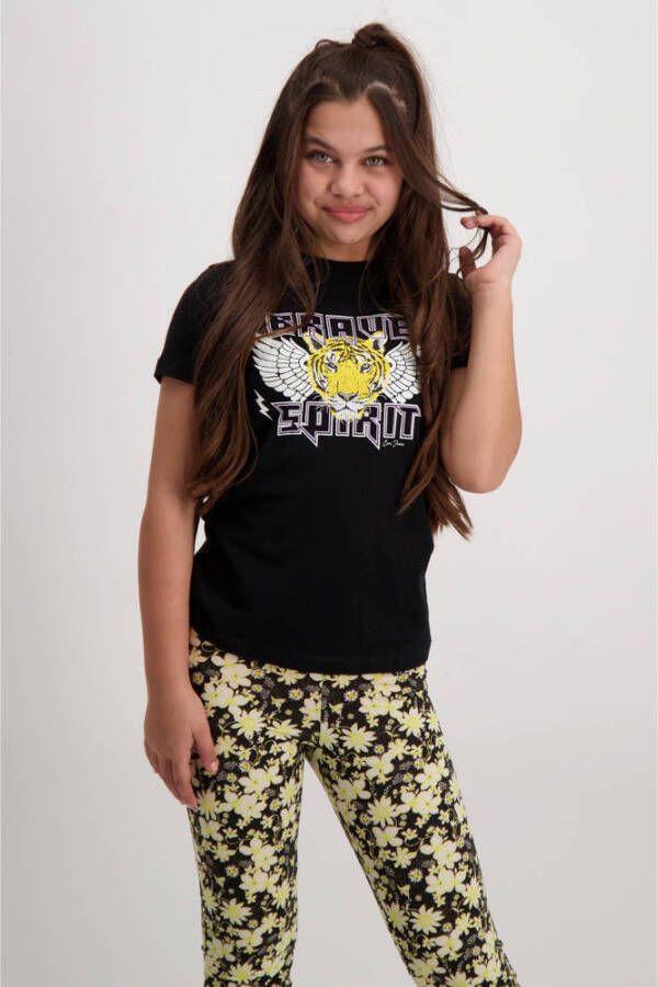 Cars T-shirt Madeline met printopdruk zwart