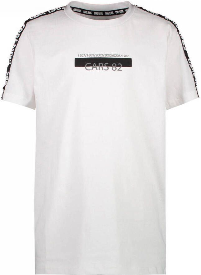 Cars T-shirt met logo wit Ecru Jongens Katoen Ronde hals Logo 104