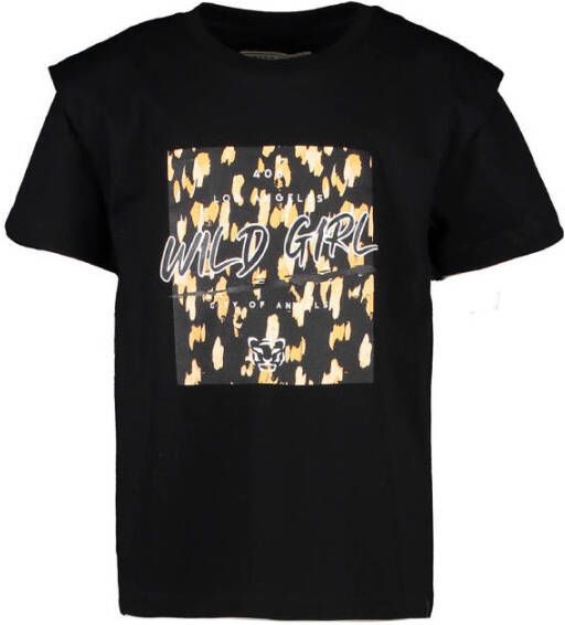 Cars T-shirt Mirla met printopdruk zwart