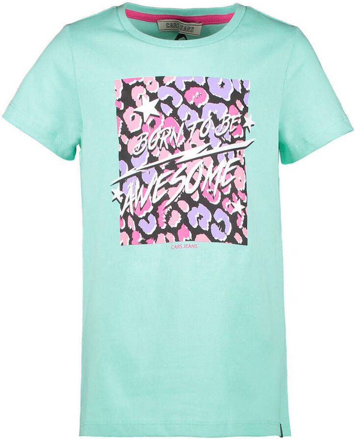 Cars T-shirt Myshi met printopdruk mintgroen Meisjes Katoen Ronde hals 164