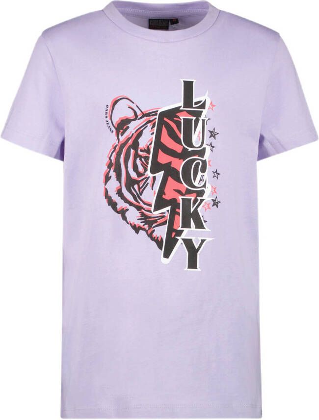 Cars T-shirt PIRRY met printopdruk lila Paars Meisjes Katoen Ronde hals 116