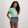 Cars T-shirt PIRRY met printopdruk mintgroen Meisjes Katoen Ronde hals 164 - Thumbnail 1