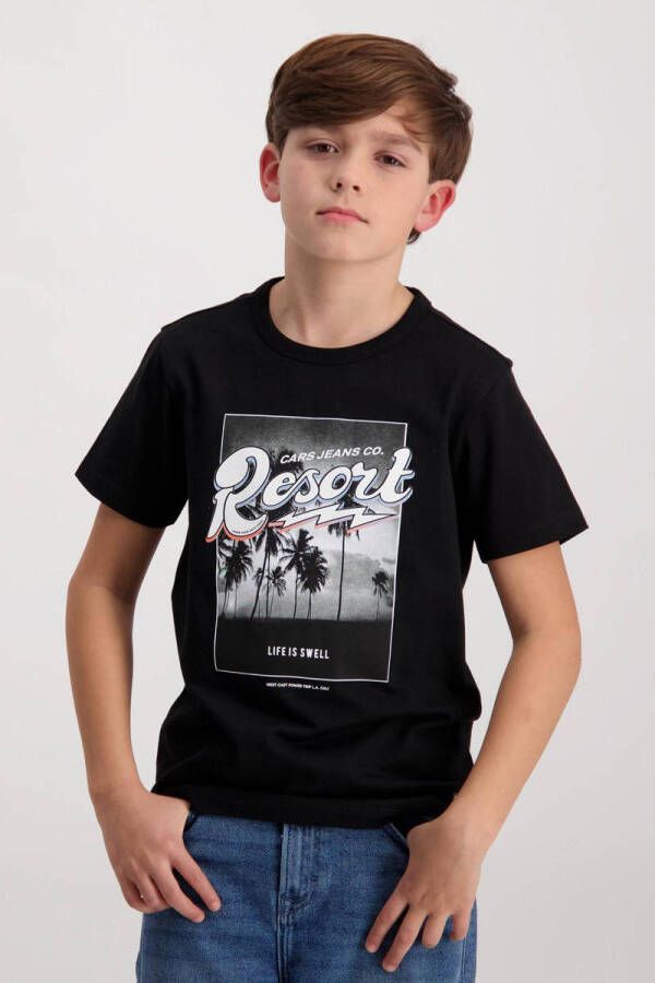 Cars T-shirt Tevez met printopdruk zwart