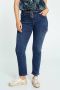 Cassis high waist bootcut cargo jeans medium blue denim - Thumbnail 1