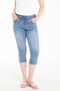 Cassis high waist slim fit jeans blauw