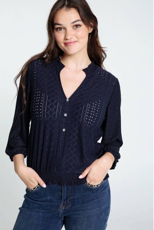 Cassis top donkerblauw