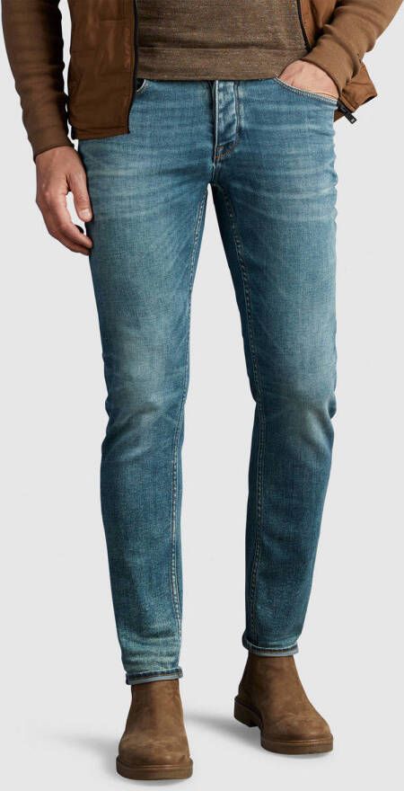CAST IRON Heren Jeans Riser Slim Ocean Green Cast Blauw