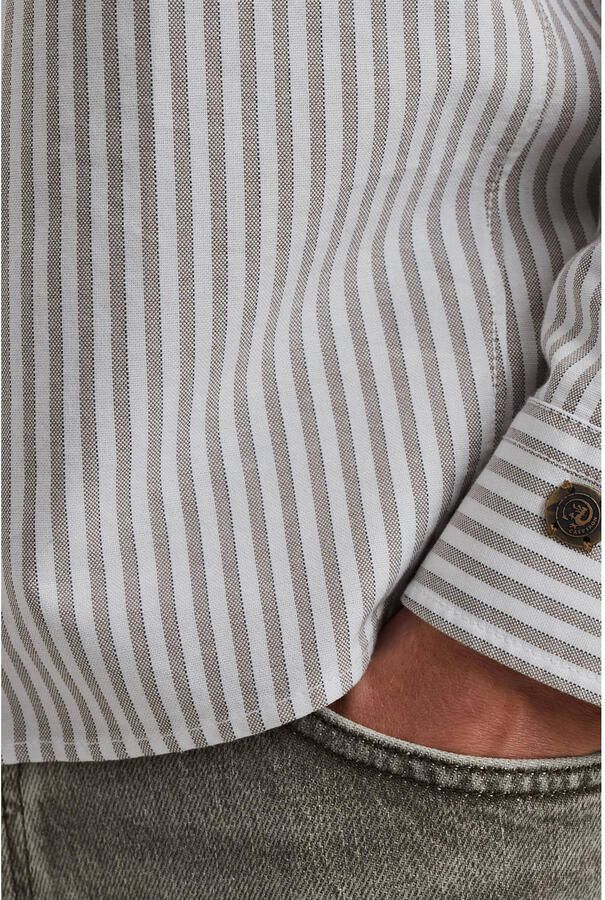 CAST IRON Heren Overhemden Newcast Oxford Stripe Wit - Foto 5