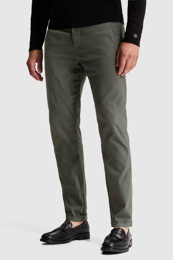 CAST IRON Heren Broeken Cylas Tapered Chino Megda Power Groen