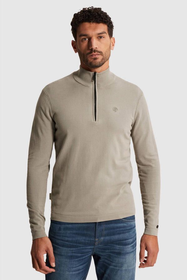 CAST IRON Heren Truien & Vesten Slim Fit Comfort Blend Khaki - Foto 5