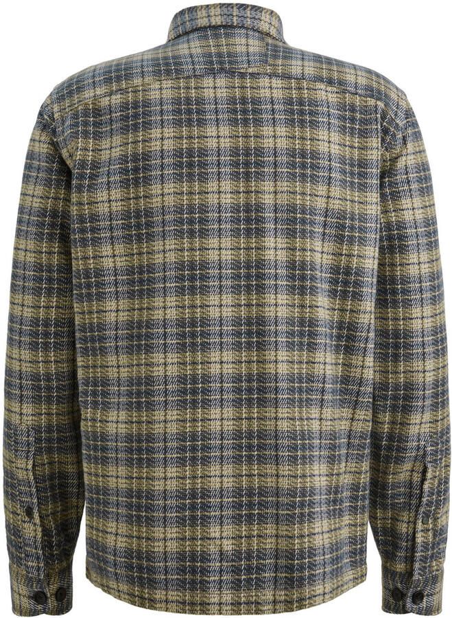 Cast Iron geruit overshirt blauw - Foto 2