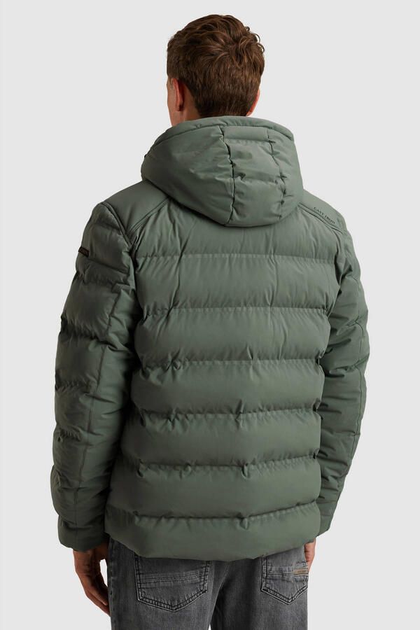 Cast Iron gewatteerde jas groen - Foto 2