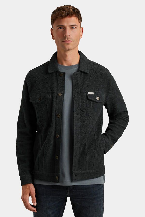 Cast Iron Windjack Overshirt Terry Navy - Foto 2