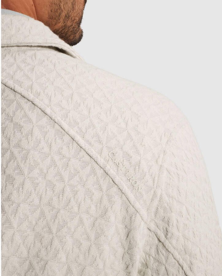 Cast Iron Overshirt Jacquard Ecru - Foto 2
