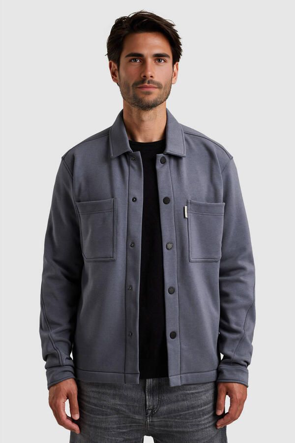 Cast Iron overshirt grijsblauw