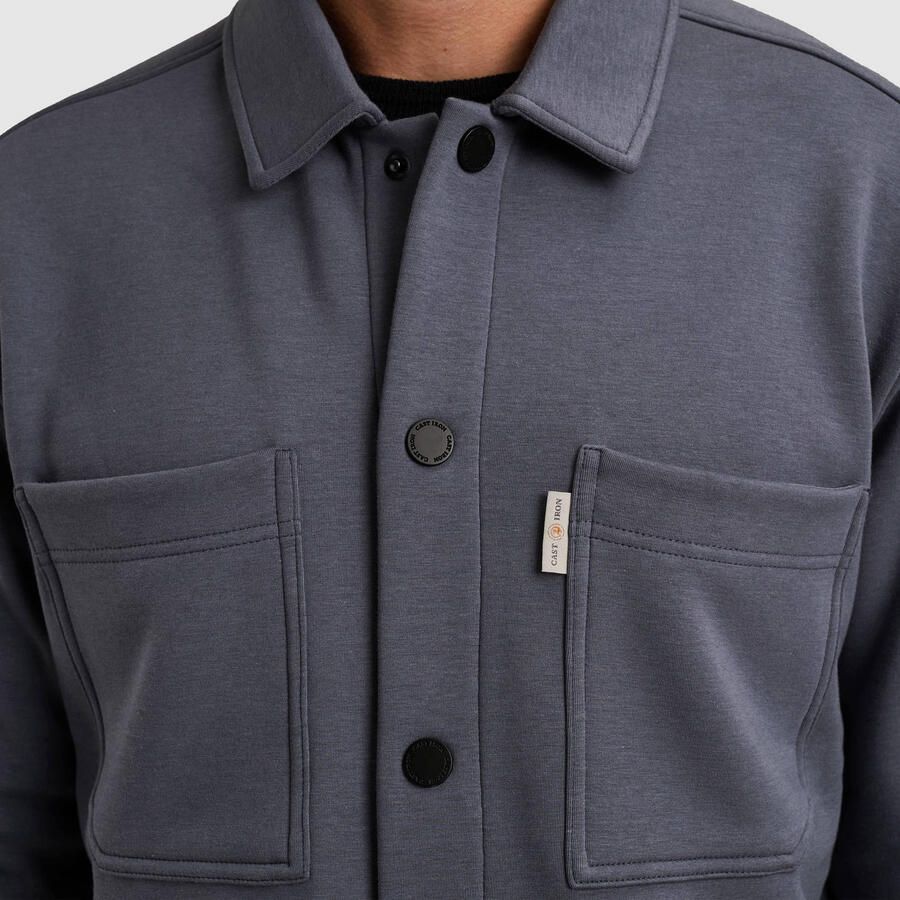 Cast Iron overshirt grijsblauw - Foto 2