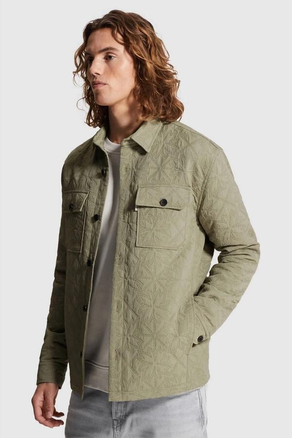 Cast Iron overshirt groen