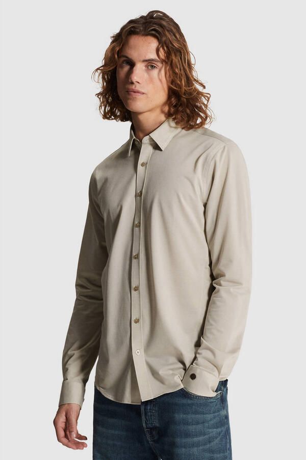 CAST IRON Heren Overhemden Cf Tech Fine Jersey Beige - Foto 7