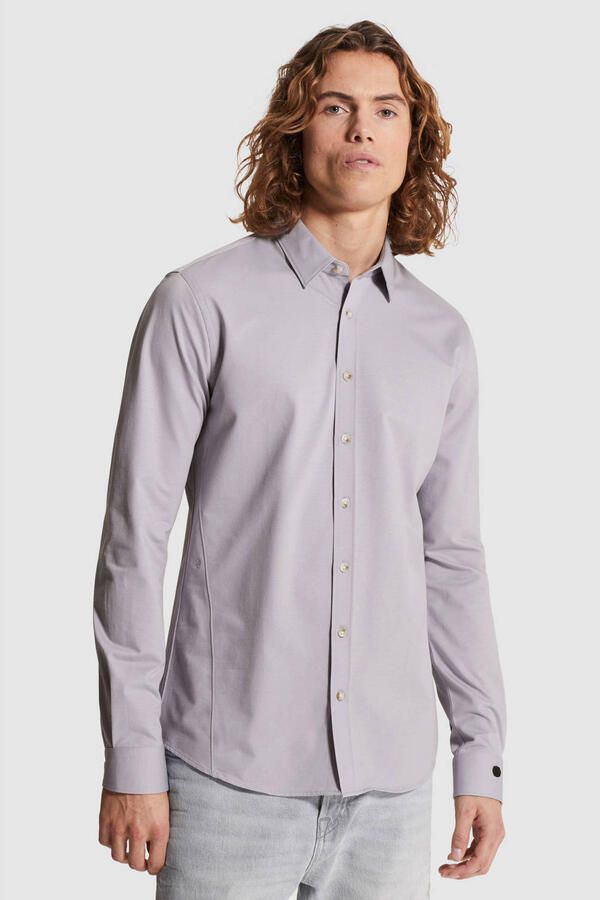 Cast Iron regular casual overhemd grijs