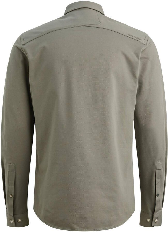 CAST IRON Heren Overhemden Cf Tech Twill Jersey Olijf - Foto 6