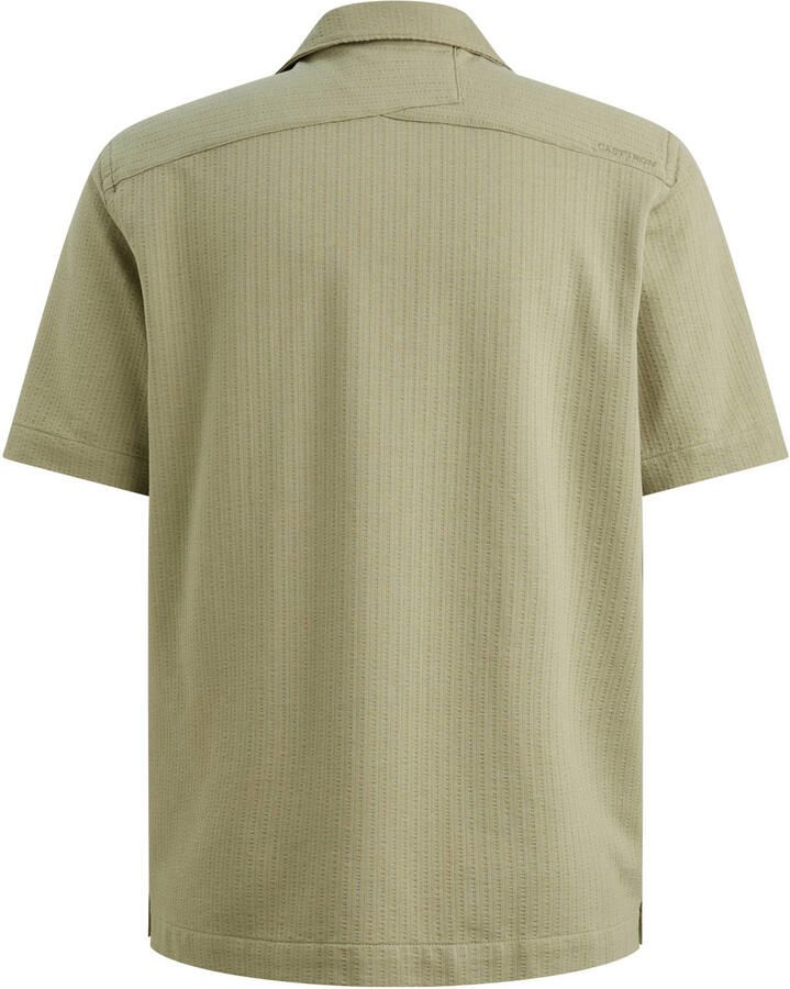 Cast Iron regular casual overhemd met ingebreid patroon groen - Foto 3