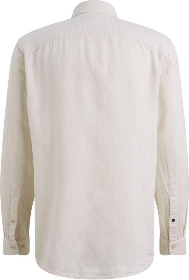 Cast Iron regular casual overhemd met linnen ecru - Foto 3