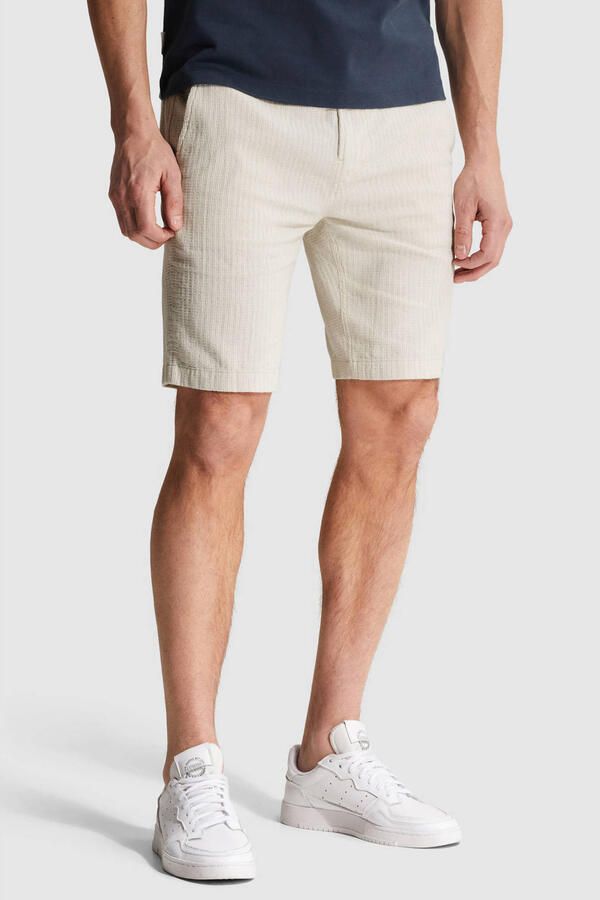 CAST IRON Heren Broeken Chino Shorts Structure Beige - Foto 5