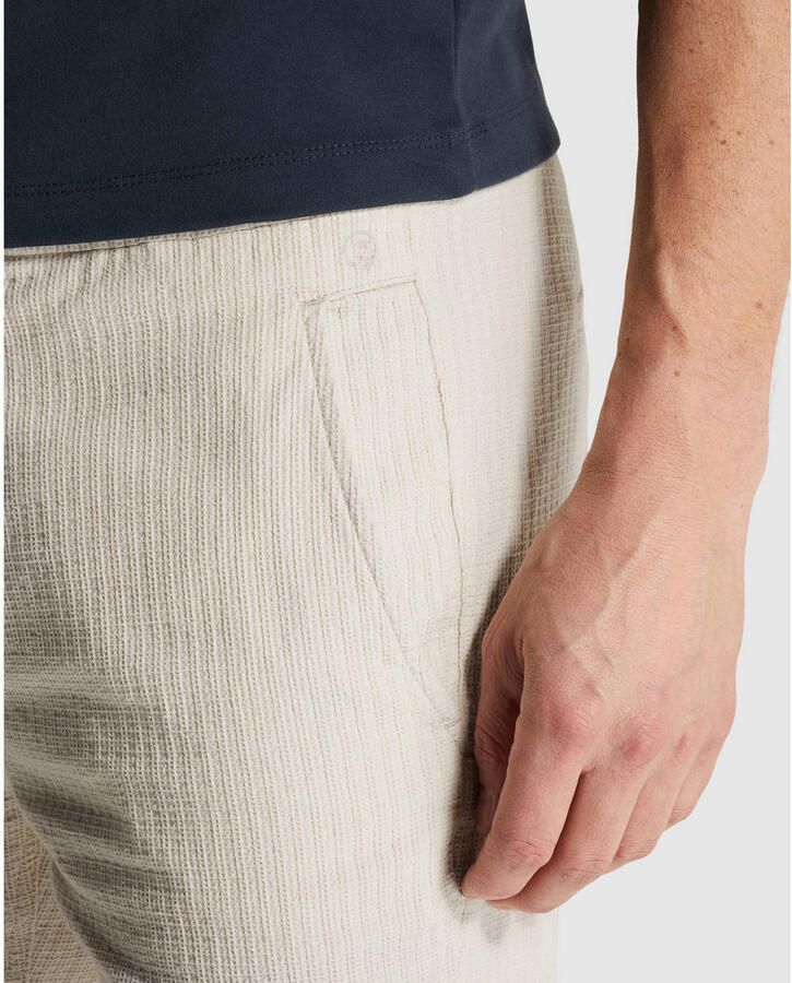 CAST IRON Heren Broeken Chino Shorts Structure Beige - Foto 6