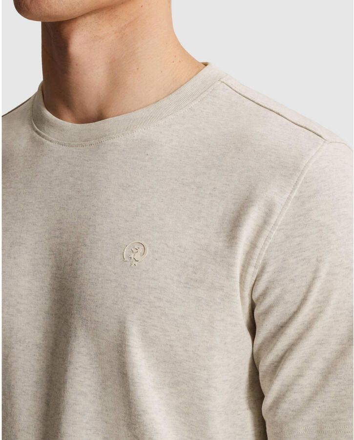 Cast Iron regular fit gemêleerd T-shirt naturel - Foto 2