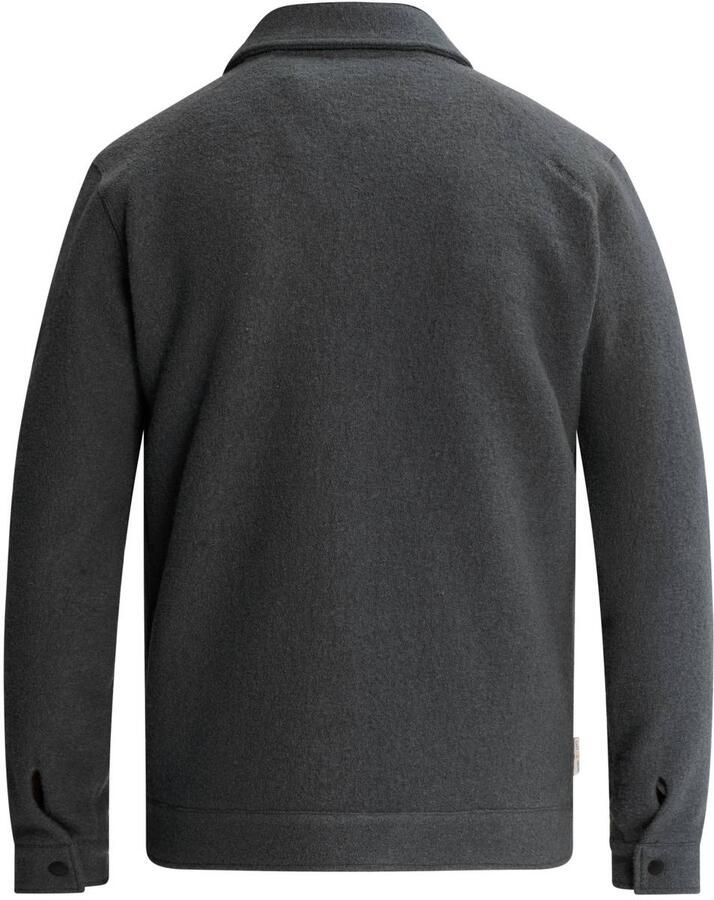 Cast Iron regular fit overshirt met wol grijsblauw - Foto 2