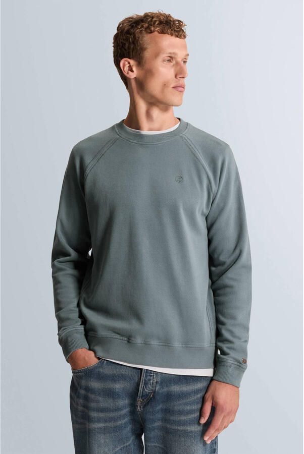 CAST IRON Heren Truien & Vesten Crewneck Regular Fit Twill Blauw - Foto 5