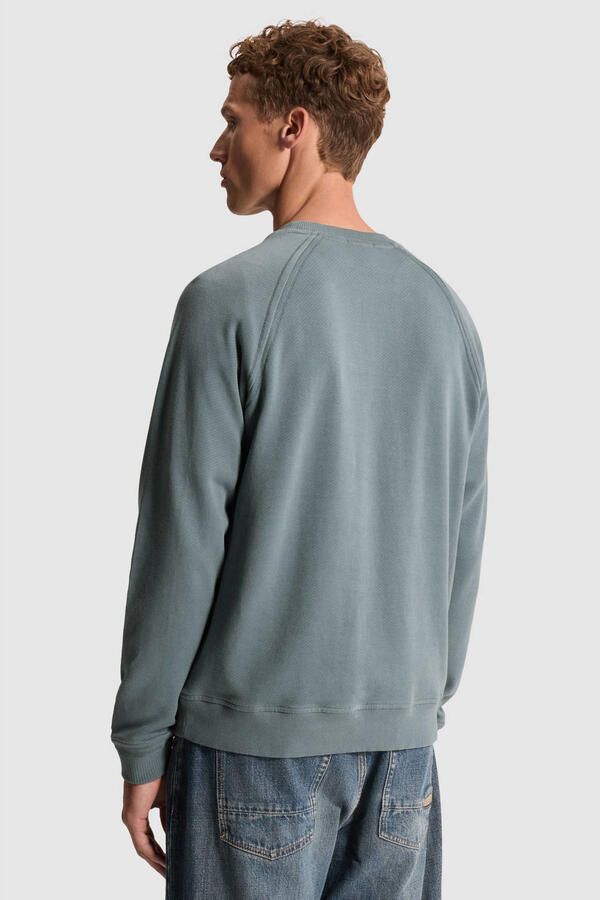 CAST IRON Heren Truien & Vesten Crewneck Regular Fit Twill Blauw - Foto 6